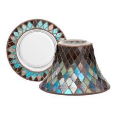 Yankee Candle Autumn Mosaic Large Shade & Tray Set